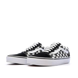 Baskets Blanches/Noires Homme Vans Old Skool Checker vue 6
