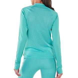 T-shirt Turquoise Femme Nike Midlayer vue 2