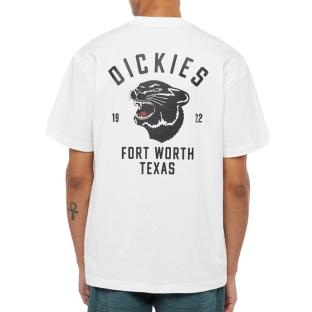 T-shirt Blanc Homme Dickies Panther vue 2