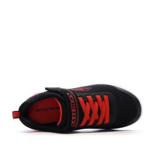 Baskets Noir/Rouge Garçon Skechers Microspec Max-Gorvix vue 4