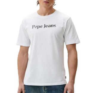T-shirt Blanc Homme Pepe Jeans Clifton vue 0