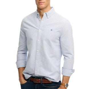 Chemise Bleu Homme Superdry Preppy vue 0