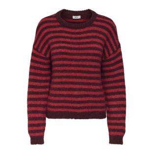 Pull Noir/Rouge Femme JDY Zoey pas cher