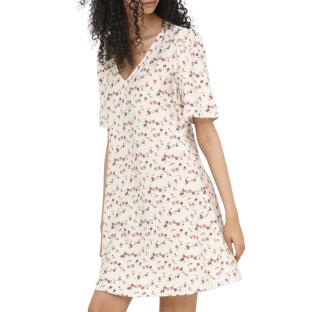 Robe à Fleurs Blanc/Rose Femme JDY Carrie vue 0