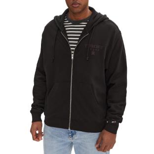 Sweat Zippé Noir Homme Tommy Hilfiger Varsity Tona pas cher