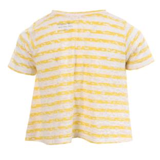 T-shirt à rayures Jaune Fille Teddy Smith Marino pas cher