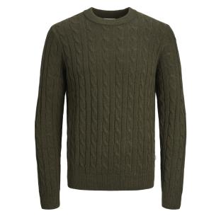 Pull Kaki Homme Jack & Jones Hross pas cher