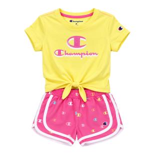 Ensemble Jaune/Rose Fille Champion C414ST909 vue 0