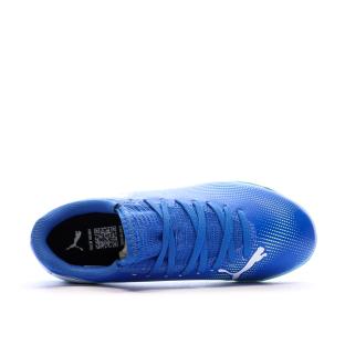 Chaussures de football Bleu Garçon Puma Future 7 Play vue 4