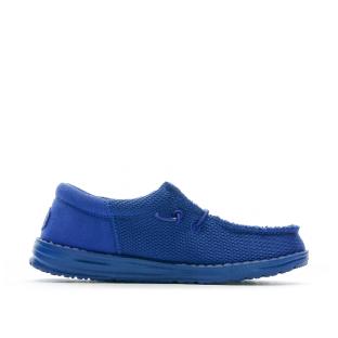 Chaussures Bleu Garçon Hey Dude Wally Youth Funk Mono vue 2