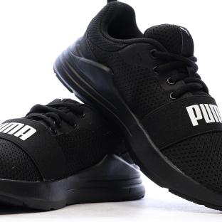 Baskets Noires Garçon Puma Wired Run vue 0