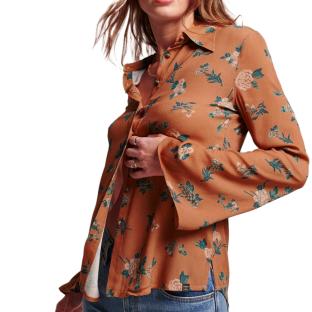 Chemise Orange Femme Superdry Seventies pas cher
