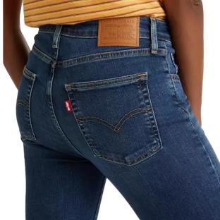 Jeans 725 Bleu Brut Femme Levi's Rise Bootcut Dark vue 2