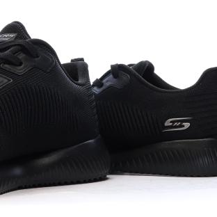 Baskets Noires Femme Skechers Bobs Squad Tough Talk vue 7