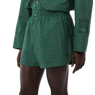 Short Vert Homme Lacoste Runway Print Popelin vue 0