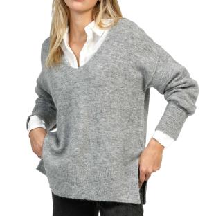 Pull Gris Femme An'ge Ines vue 0