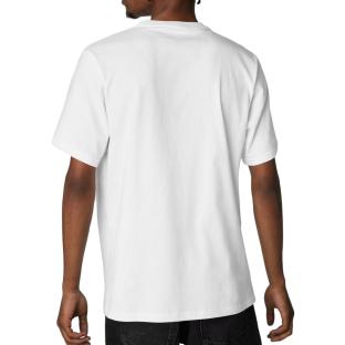 T-shirt Blanc Homme Converse Sticker vue 2