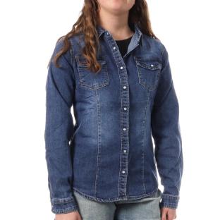 Chemise en Jean Bleu Femme Monday Premium Bleach vue 0