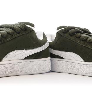 Baskets Kaki/Blanc Femme Puma Suede XL vue 7