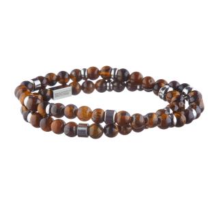 Bracelet Double Tour Marron Homme Geographical Norway 315055 pas cher