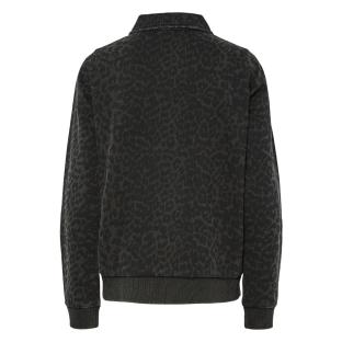 Polo Manches Longues Noir Femme Pieces Jackie vue 0