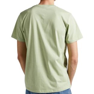 T-shirt Vert Clair Homme Pepe jeans Eggo N vue 2