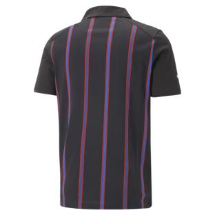 Polo Noir/Bleu/Rouge à Rayures Homme Puma Striped vue 2