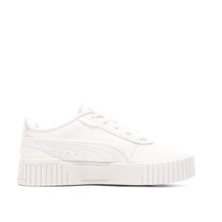 Baskets Blanches Fille Puma Carina 2.0 Holo vue 2
