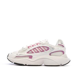 Baskets Blanches/Roses Femme Adidas Ozmillen pas cher