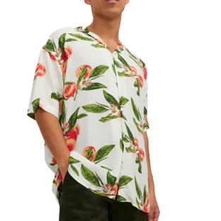 Chemisette Blanche Pêche Homme Jack & Jones Flores pas cher