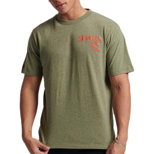 T-shirt Kaki Homme Superdry Workwear pas cher