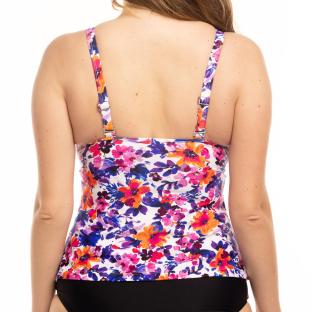 Maillot de Bain Tankini Mauve/Fleurs Femme Sun Project 2587 vue 2