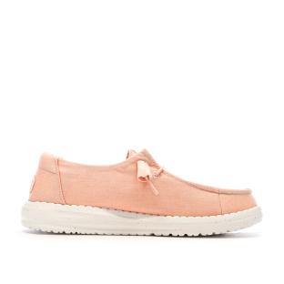 Chaussures Orange Femme Hey Dude Wendy Stretch vue 2