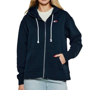 Sweat Zippé Marine Femme Tommy Hilfiger Blocking pas cher