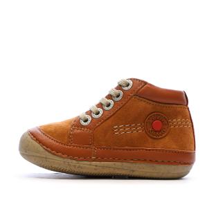 Baskets Camel Garçon Kickers Sonistreet vue 0