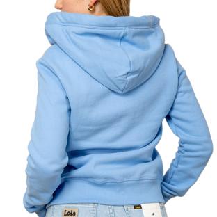 Sweat Bleu Femme Superdry Essential Logo Ziphood Hb vue 0