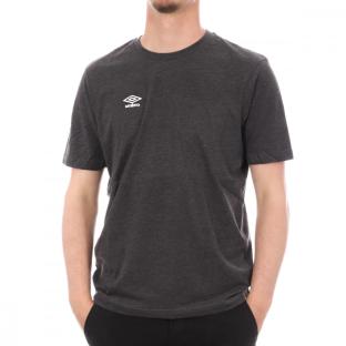 T-shirt Noir chiné homme Umbro SB Net logo pas cher