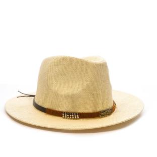 Chapeaux Beige Via Lorenzo Fedora vue 0