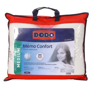 Oreiller Ergonomique Ferme Blanc Dodo Memo Confort 003059 pas cher
