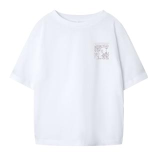 T-shirt Blanc Fille Name it Dagmar pas cher