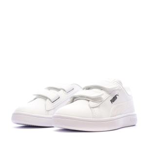 Zapatillas blancas para niña Puma Smash 3.0 HoloS ver 0