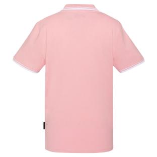 Polo Rose/Blanc Homme Schott PSWILL2 vue 0