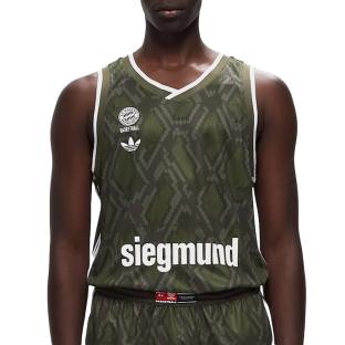Bayern Munich Maillot Basketball Kaki Homme Adidas BSTN vue 0