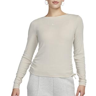 Sweat Beige Femme Nike Essntl vue 0