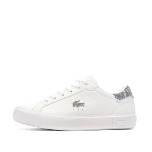 Baskets Blanches/Grises Ado Lacoste T-clip vue 0