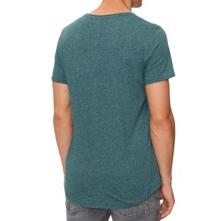 T-shirt Bleu Canard Homme Tommy Hilfiger Xslim Jaspe vue 0