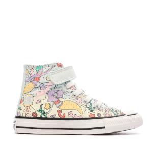 Baskets Bleu Fille Converse Chuck Taylor All Star 1V vue 2