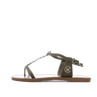 Sandales Kaki Femme Chattawak PETUNIA pas cher