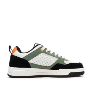 Baskets Blanc/Vertes/Noires Garçon Kappa Logo Manis vue 0