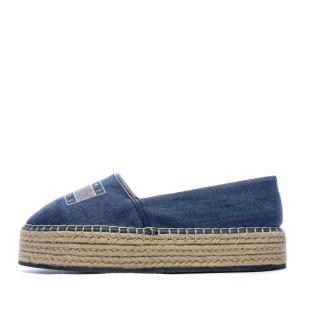 Espadrilles Bleu Jeans Femme Tommy Hilfiger Winnie pas cher